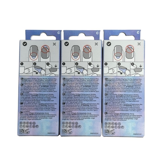 Kiss imPRESS Pink Yule Be Happy Press on Nail Kits -3 Count - Picture 2 of 5